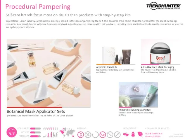 Procedural Pampering Self-care brands focus more on rituals than products with