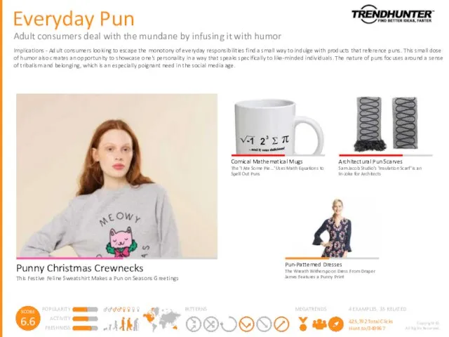 Everyday Pun Adult consumers deal with the mundane by infusing it