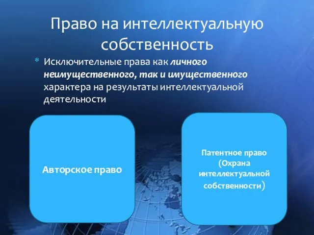 Исключительные права как личного неимущественного, так и имущественного характера на результаты