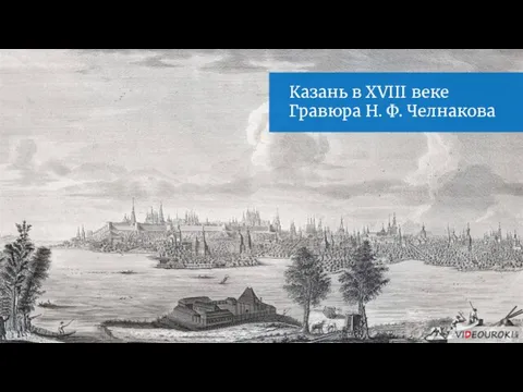 Казань в XVIII веке Гравюра Н. Ф. Челнакова