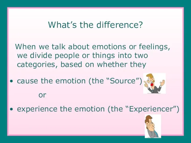 What’s the difference? When we talk about emotions or feelings, we