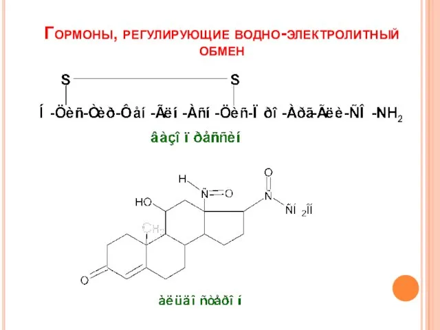 Гормоны, регулирующие водно-электролитный обмен