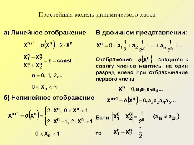 Простейшая модель динамического хаоса