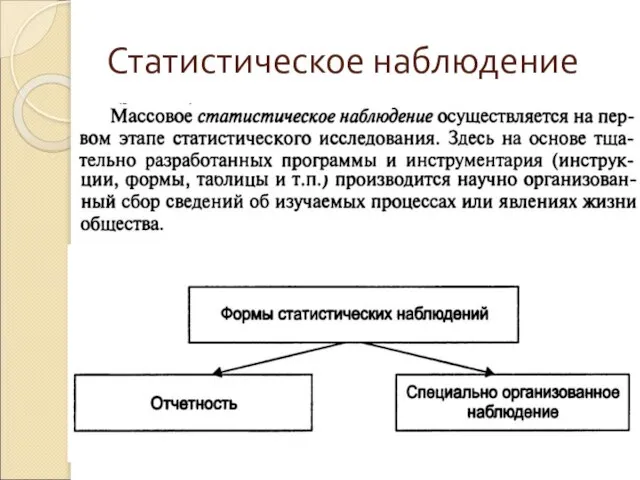 Статистическое наблюдение