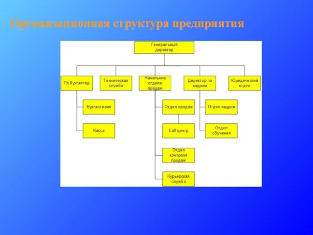 Организационная структура предприятия