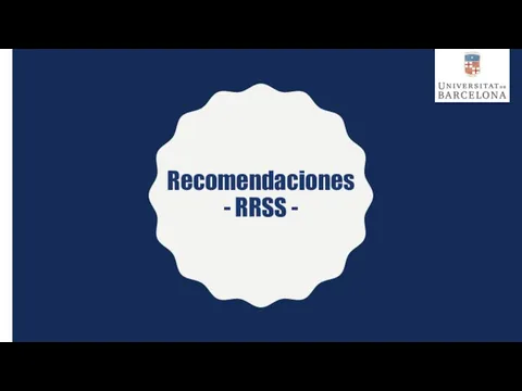 Recomendaciones - RRSS -