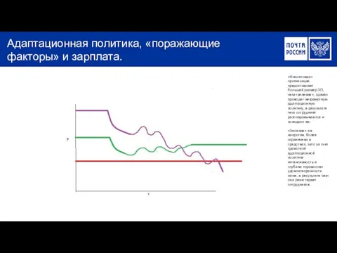 Адаптационная политика, «поражающие факторы» и зарплата. «Фиолетовая» организация предоставляет больший размер