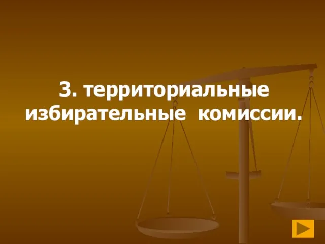 3. территориальные избирательные комиссии.