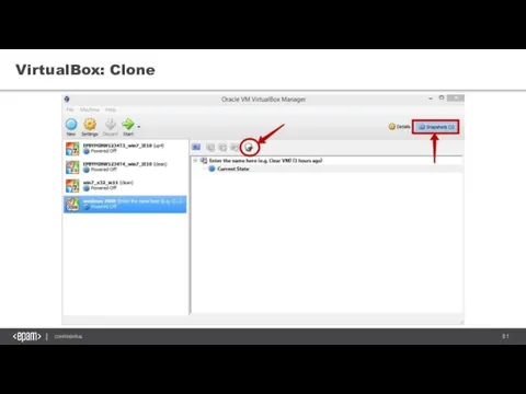 VirtualBox: Clone