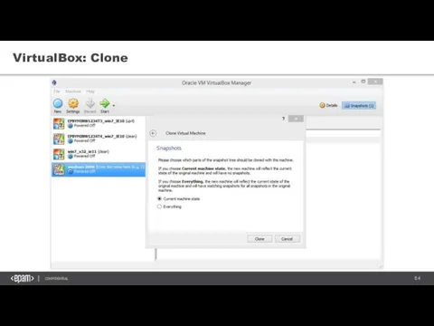 VirtualBox: Clone