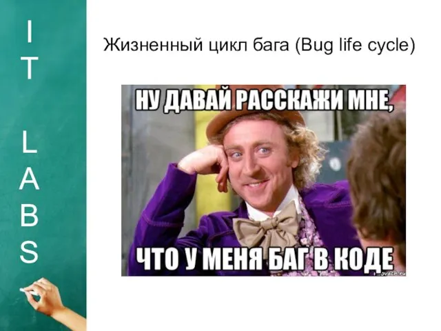 I T L A B S Жизненный цикл бага (Bug life cycle)