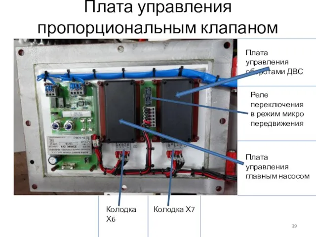 Плата управления пропорциональным клапаном Плата управления оборотами ДВС Колодка Х7 Реле