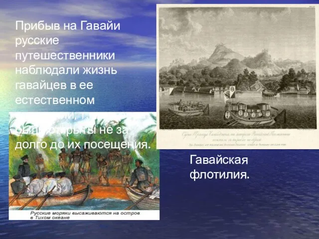 Прибыв на Гавайи русские путешественники наблюдали жизнь гавайцев в ее естественном