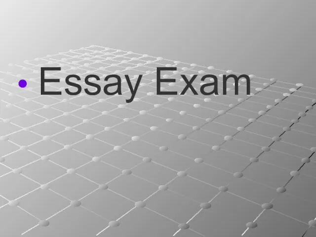 Essay Exam