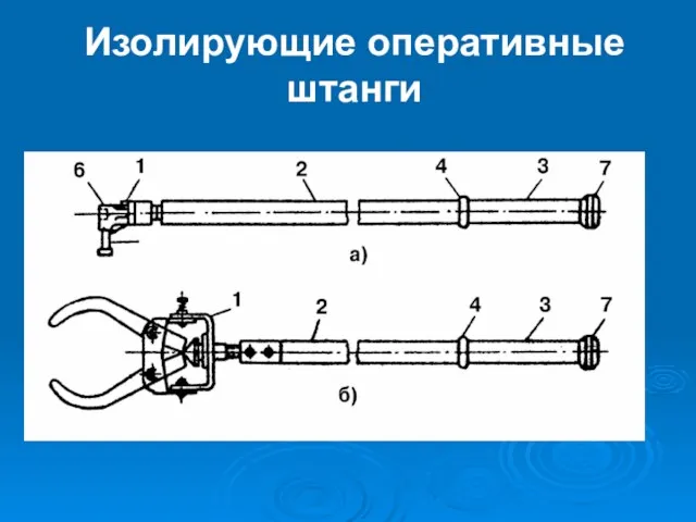 Изолирующие оперативные штанги