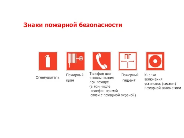 Пожарный кран Огнетушитель Телефон для использования при пожаре (в том числе