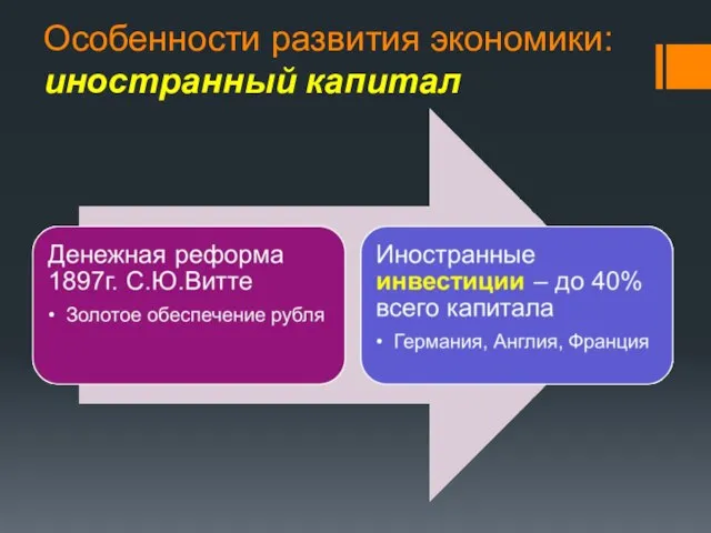 Особенности развития экономики: иностранный капитал