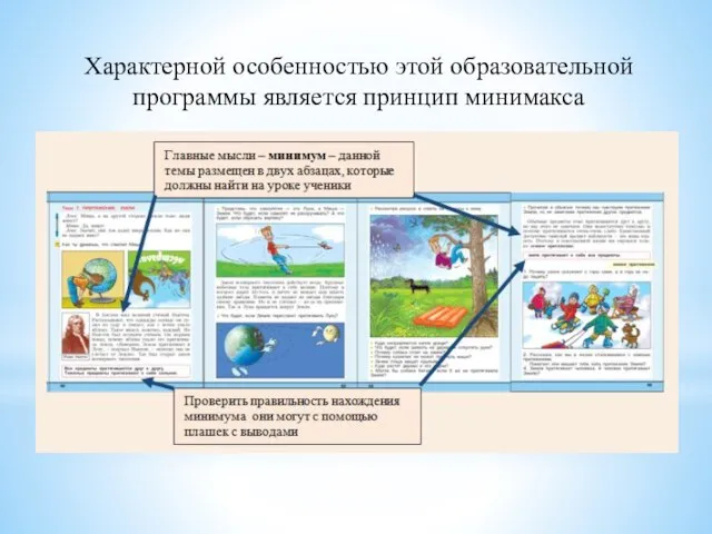 Характерной особенностью этой образовательной программы является принцип минимакса