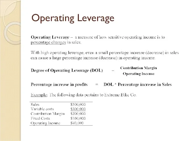 Operating Leverage