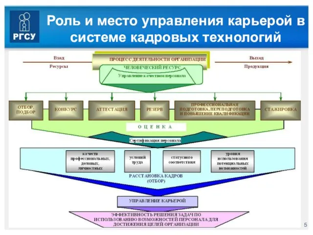 Роль и место управления карьерой в системе кадровых технологий