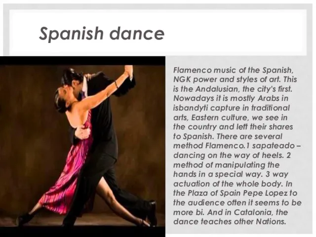 Spanish dance Flamenco music of the Spanish, NGK power and styles