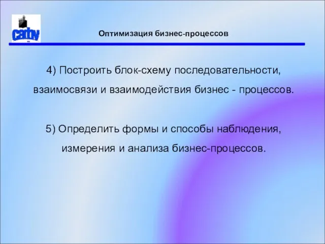 Оптимизация бизнес-процессов 4) Построить блок-схему последовательности, взаимосвязи и взаимодействия бизнес -