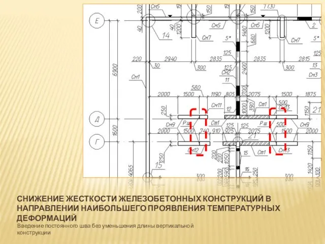 СНИЖЕНИЕ ЖЕСТКОСТИ ЖЕЛЕЗОБЕТОННЫХ КОНСТРУКЦИЙ В НАПРАВЛЕНИИ НАИБОЛЬШЕГО ПРОЯВЛЕНИЯ ТЕМПЕРАТУРНЫХ ДЕФОРМАЦИЙ Введение