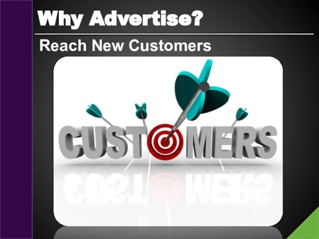 Why Advertise? Reach New Customers