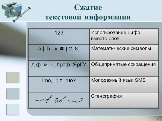 Сжатие текстовой информации