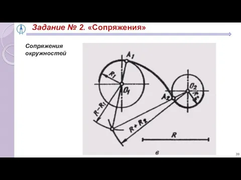 Задание № 2. «Сопряжения» Сопряжения окружностей