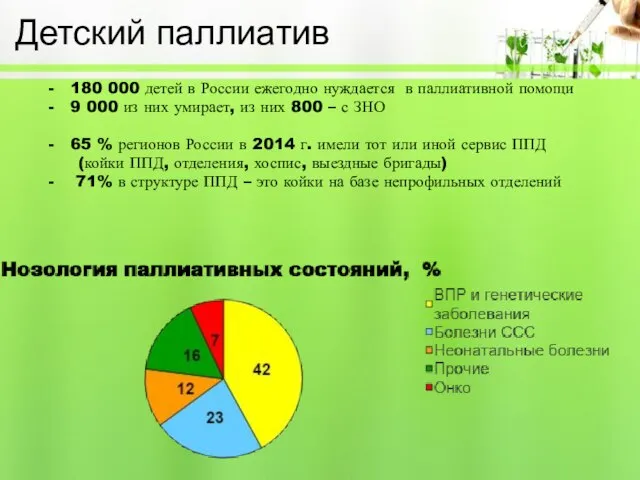 180 000 детей в России ежегодно нуждается в паллиативной помощи 9