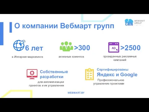 О компании Вебмарт групп WEBMART.BY для автоматизации проектов и их управления