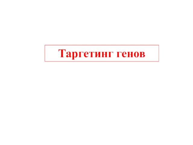 Таргетинг генов