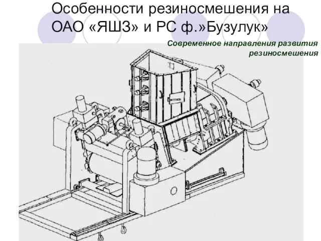 Особенности резиносмешения на ОАО «ЯШЗ» и РС ф.»Бузулук» Современное направления развития резиносмешения