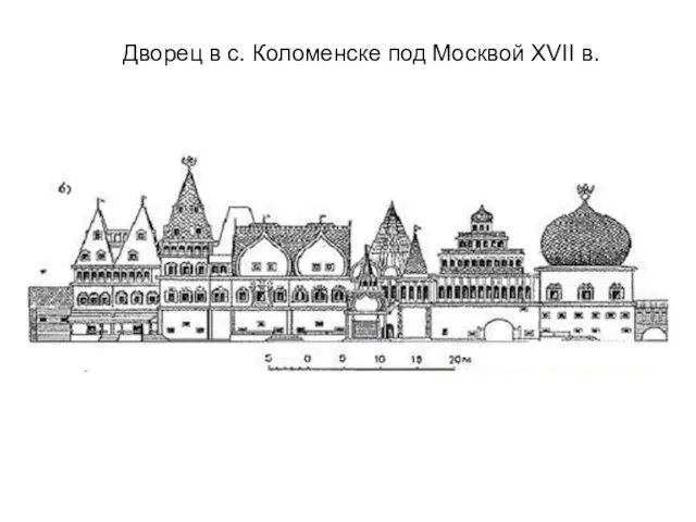 Дворец в с. Коломенске под Москвой XVII в.