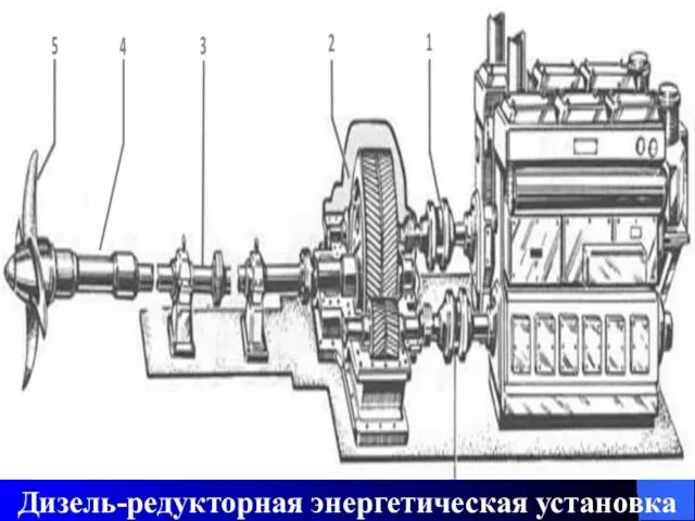 Дизель-редукторная энергетическая установка