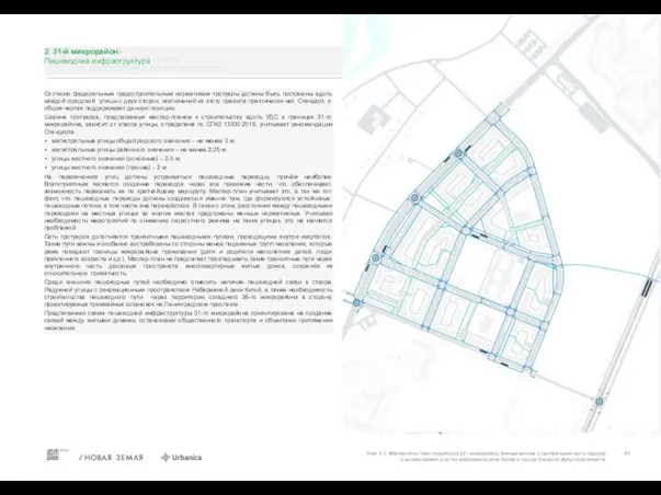 2. 31-й микрорайон. Пешеходная инфраструктура Согласно федеральным градостроительным нормативам тротуары должны