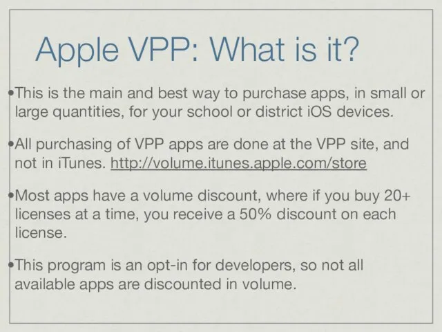 Apple VPP: What is it? This is the main and best