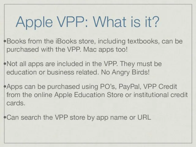 Apple VPP: What is it? Books from the iBooks store, including