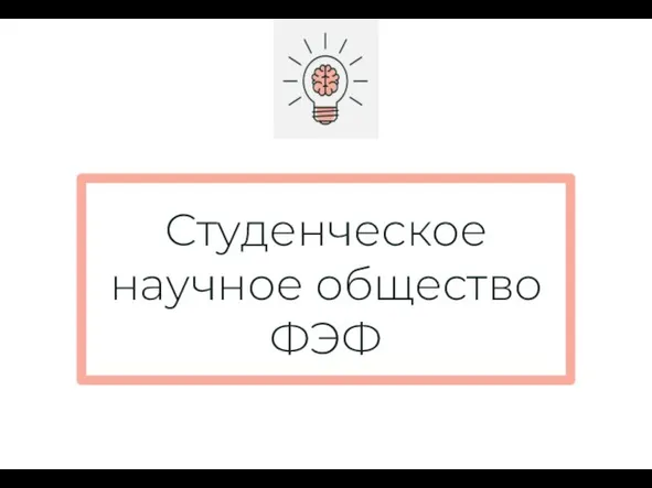 Студенческое научное общество ФЭФ