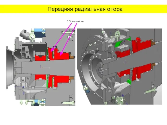 Передняя радиальная опора СГУ настоящее