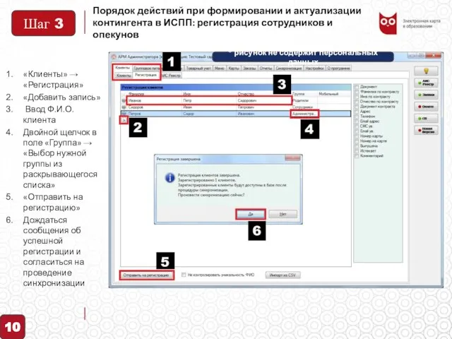 Порядок действий при формировании и актуализации контингента в ИСПП: регистрация сотрудников