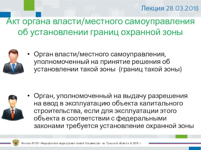 Акт органа власти/местного самоуправления об установлении границ охранной зоны Филиал ФГБУ