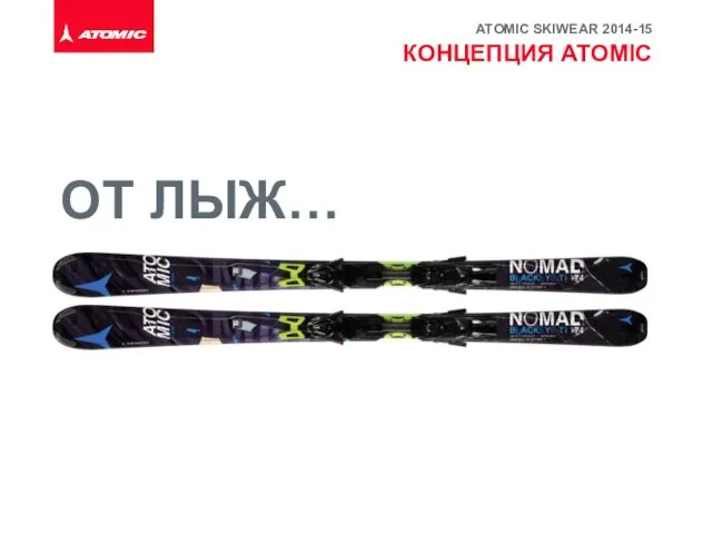 ОТ ЛЫЖ… КОНЦЕПЦИЯ ATOMIC ATOMIC SKIWEAR 2014-15