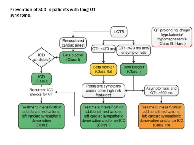 Prevention of SCD in patients with long QT syndrome.