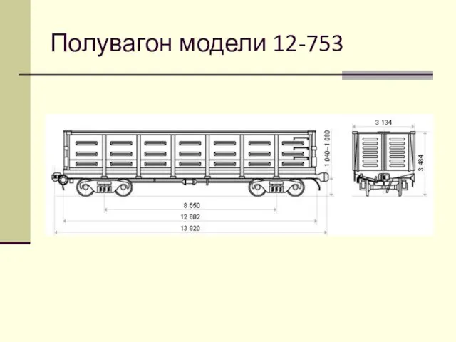 Полувагон модели 12-753