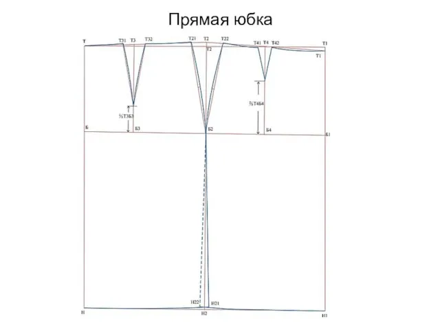 Прямая юбка