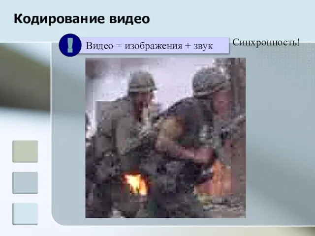 Кодирование видео Синхронность!