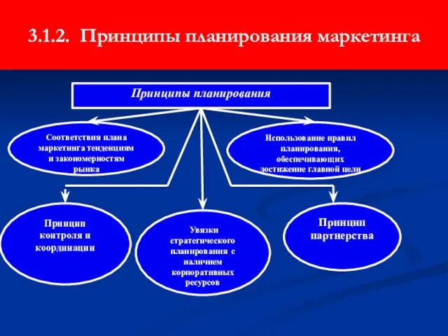 3.1.2. Принципы планирования маркетинга Соответствия плана маркетинга тенденциям и закономерностям рынка