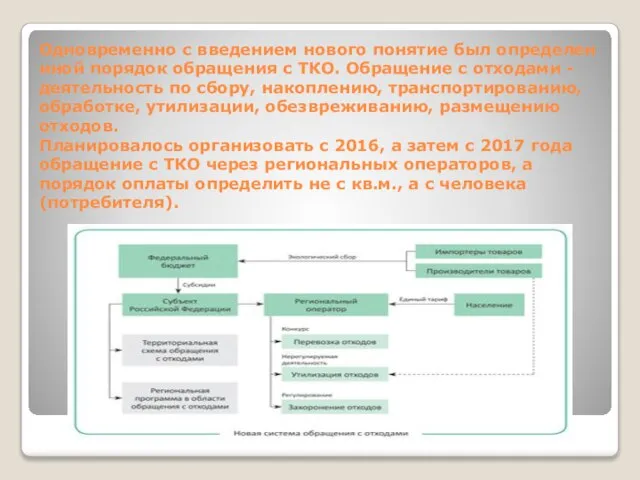 Одновременно с введением нового понятие был определен иной порядок обращения с